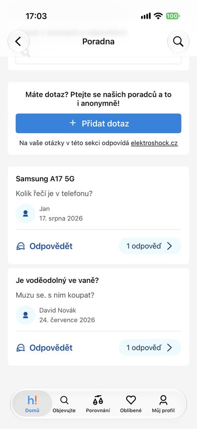 Heureka — poradna a dotazy