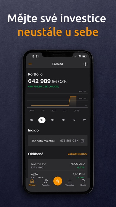 Patria Finance — obrazovka 2