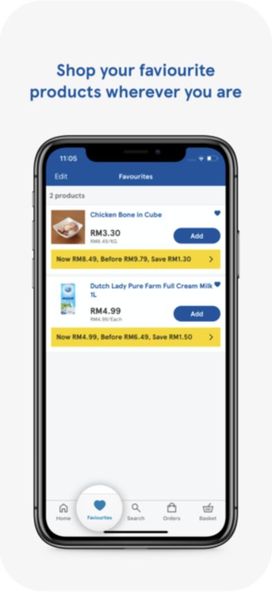 Tesco Online Malaysia — oblíbené produkty