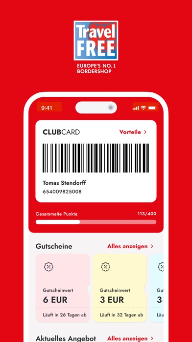 Travel FREE CZ — obrazovka 1